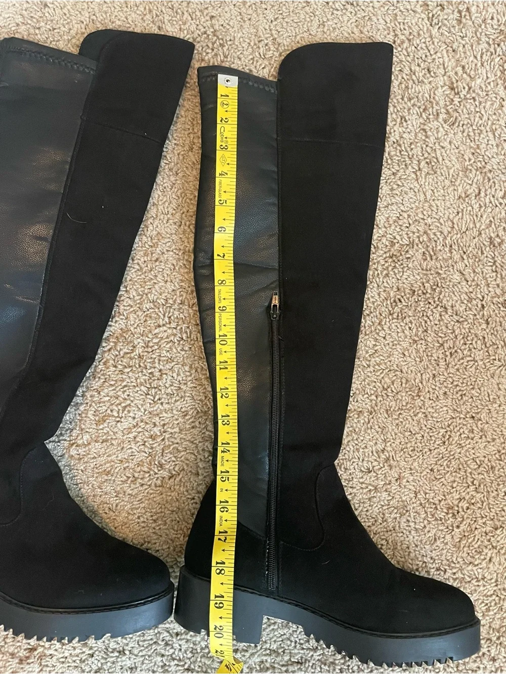 Cklass Woman’s Tall Boots with Lug Sole Sz 8 in gently used condition